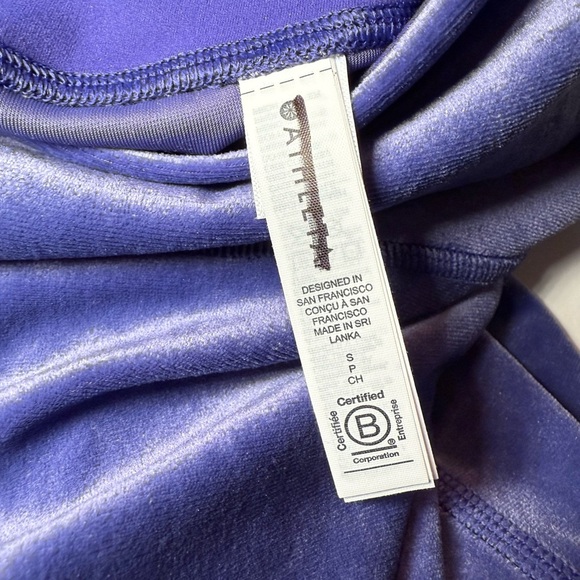 Athleta Elation Velvet Flare Pant Sz S Purple NWOT - Picture 9 of 10